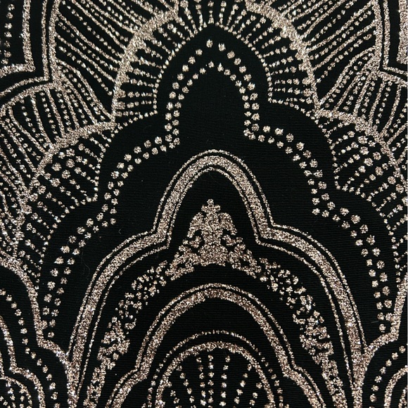 Vintage 90s Glitter Bodycon Dress Sparkles Mini Party - Picture 5 of 6